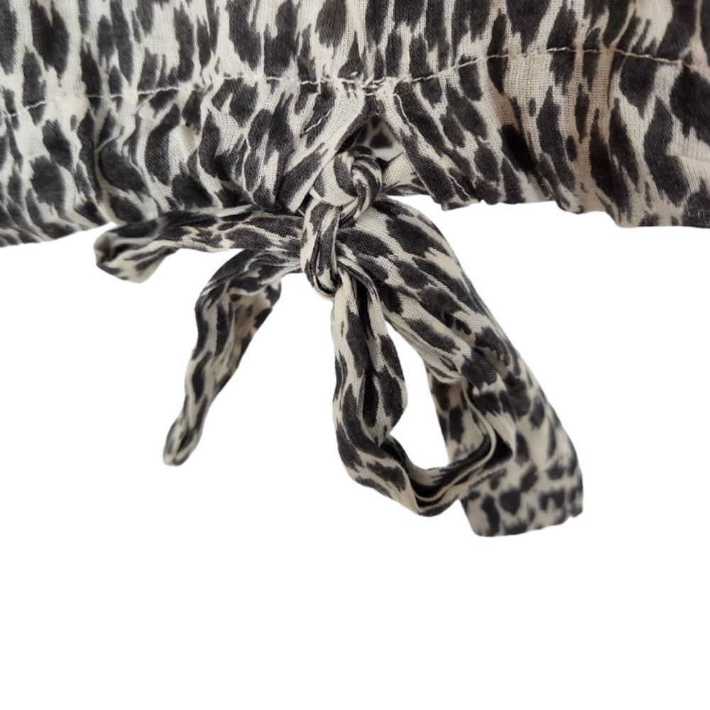 AllSaints Leopard Print Cotton Blouse Size M - Picture 5 of 11